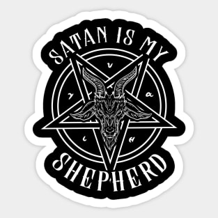 Satan is my Shepherd T-shirt I Satanic Gift Sticker